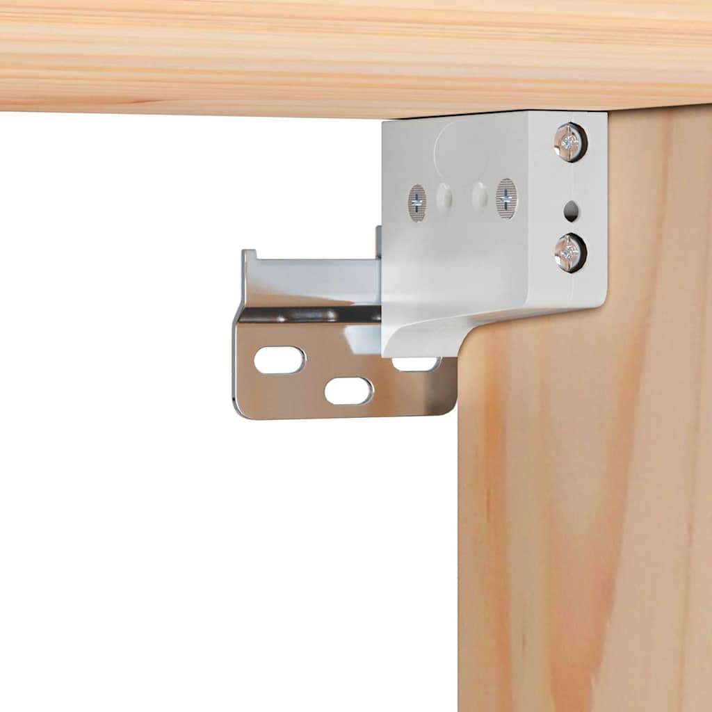 Sengebord 2 Pcs Brun 39 X 34 X 16.5 Cm Massivt Fyrretræ - Billede 12