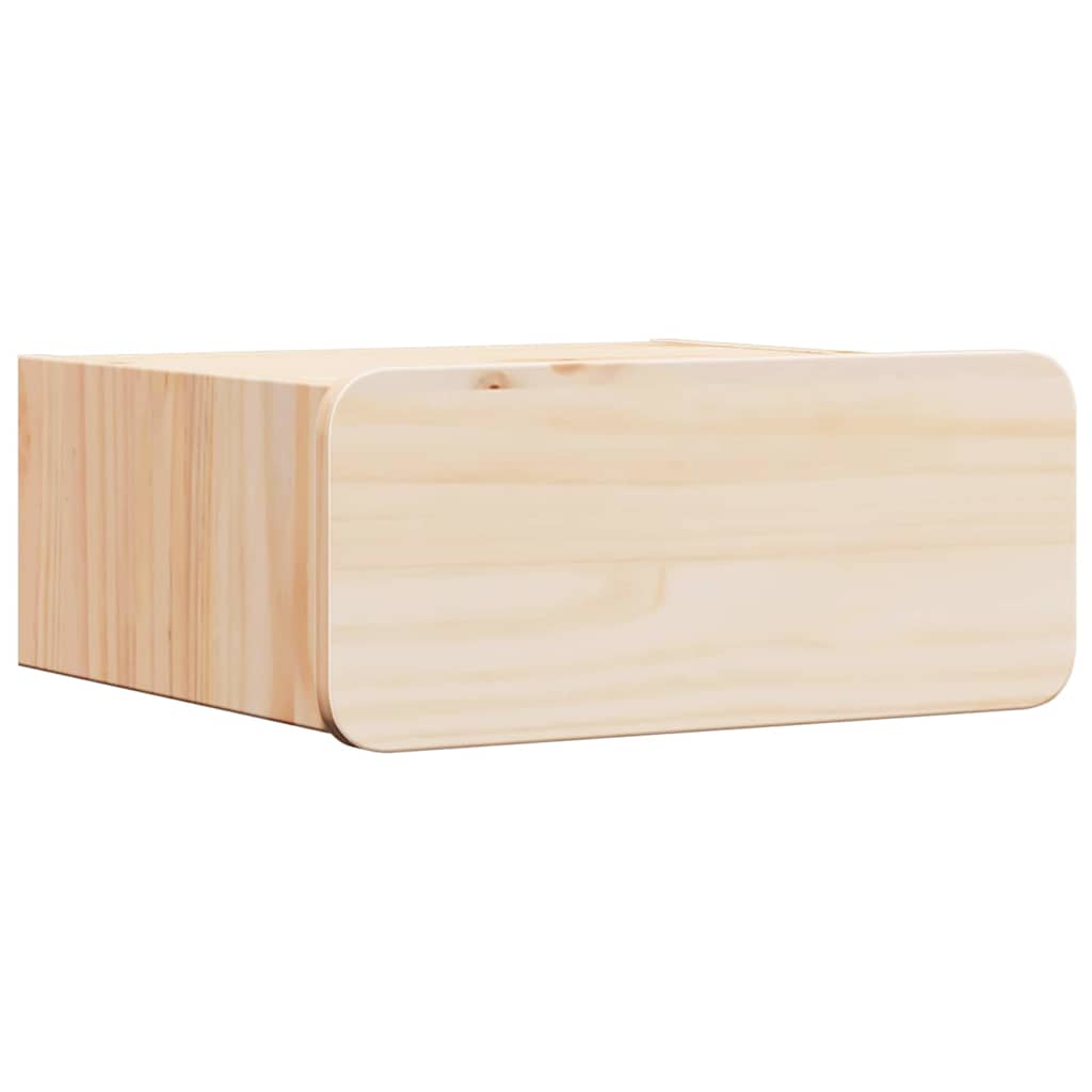 Sengebord 2 Pcs Brun 39 X 34 X 16.5 Cm Massivt Fyrretræ - Billede 5