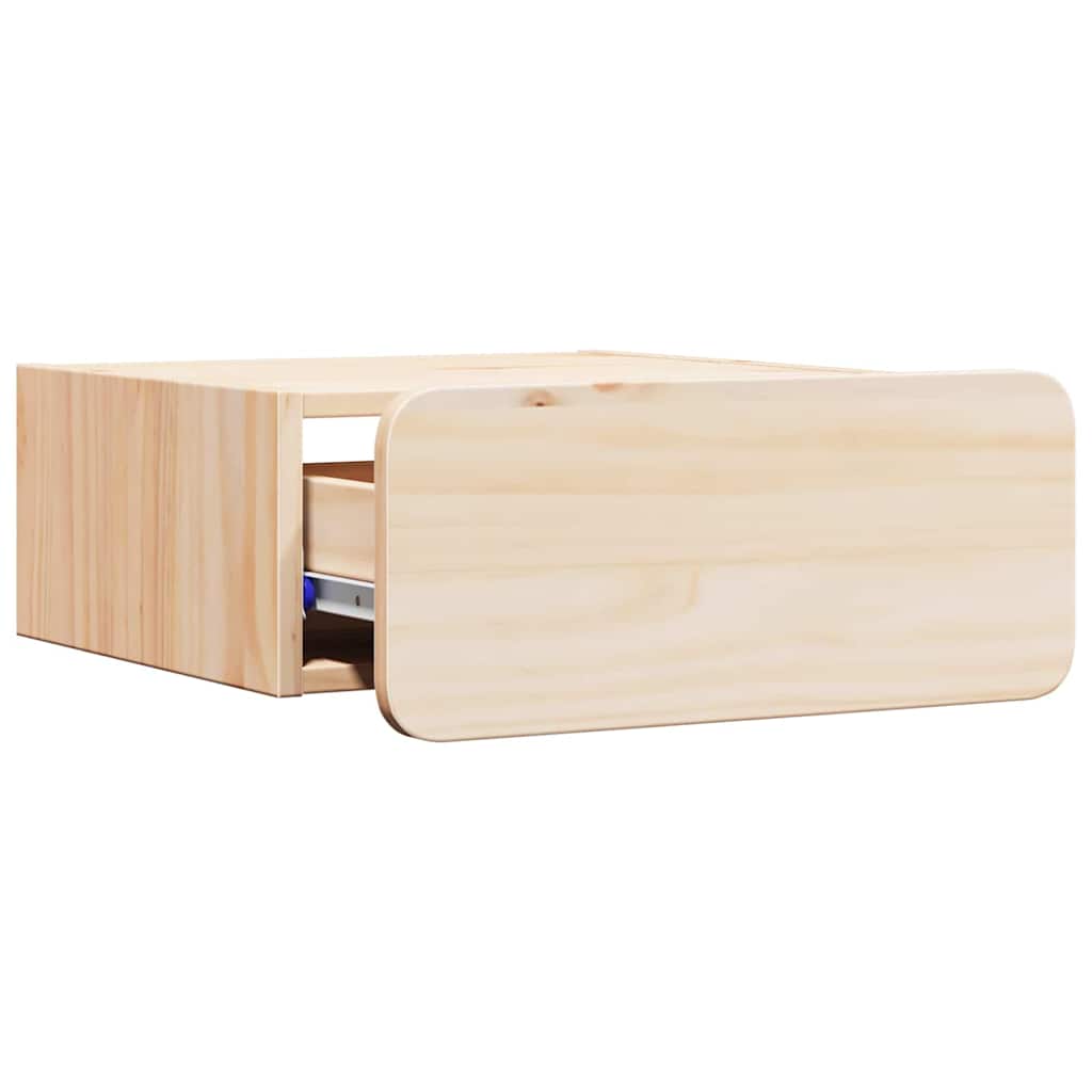 Sengebord 2 Pcs Brun 39 X 34 X 16.5 Cm Massivt Fyrretræ - Billede 6