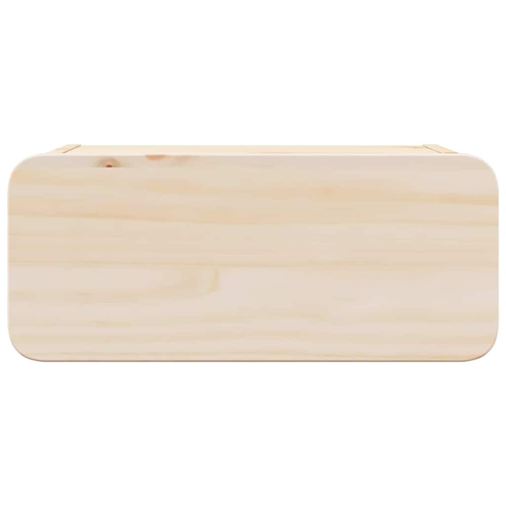Sengebord 2 Pcs Brun 39 X 34 X 16.5 Cm Massivt Fyrretræ - Billede 7