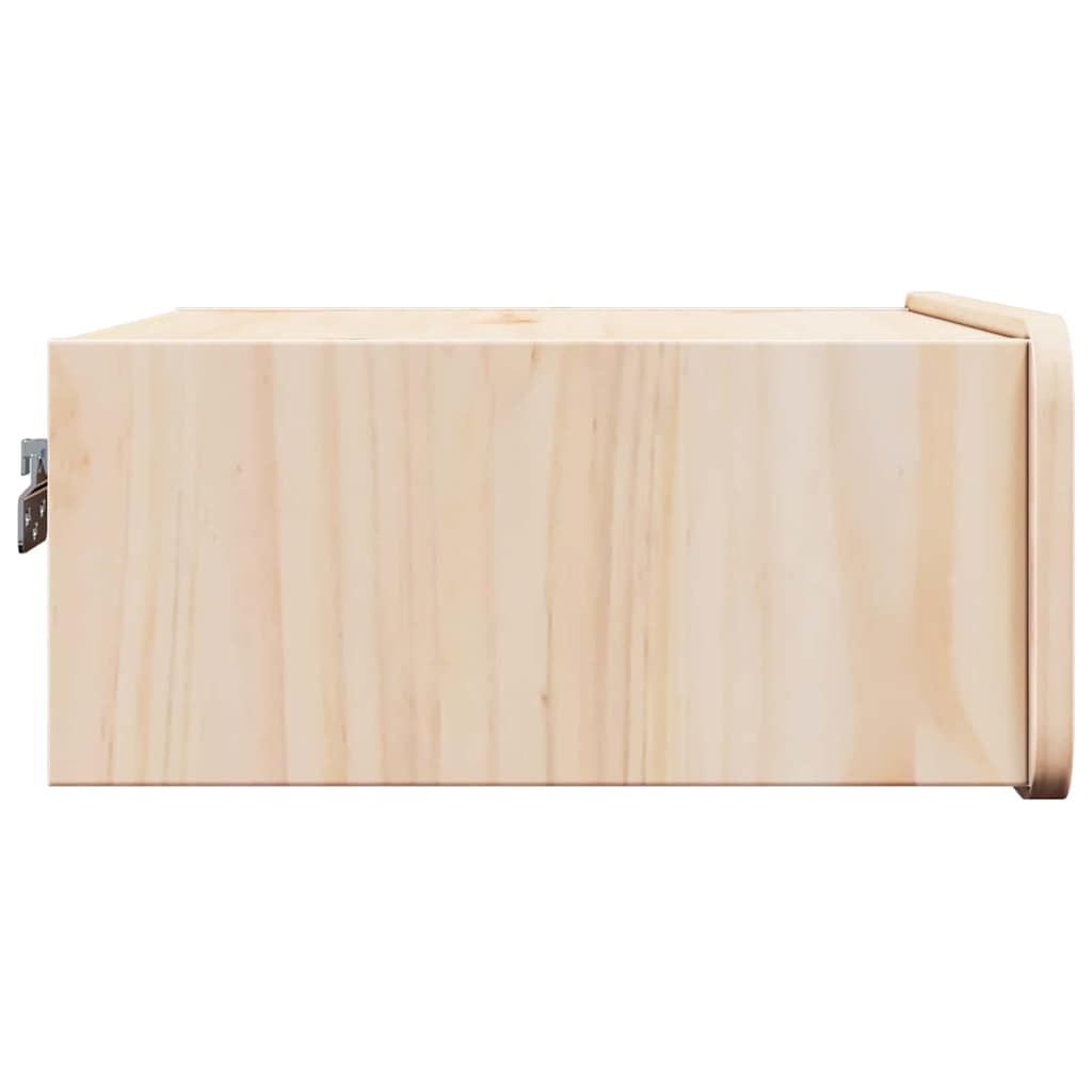 Sengebord 2 Pcs Brun 39 X 34 X 16.5 Cm Massivt Fyrretræ - Billede 8