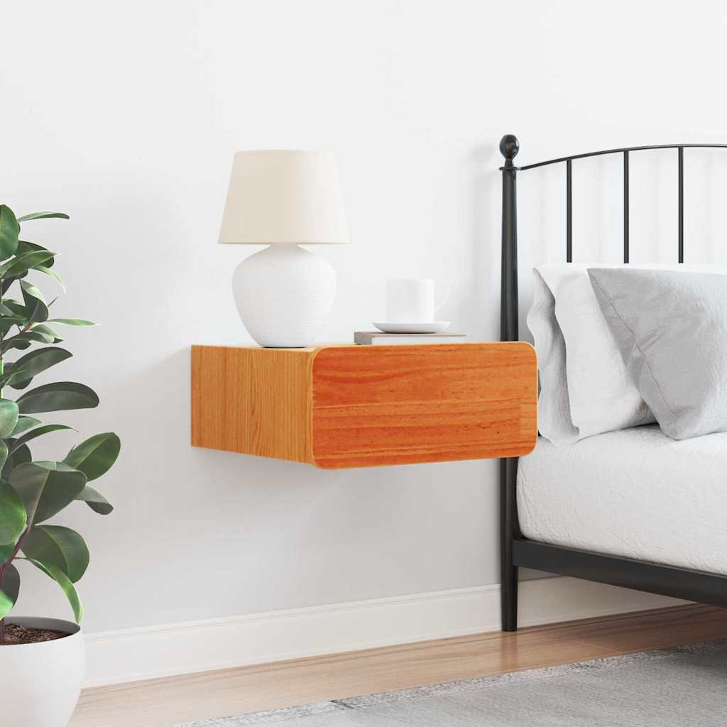Sengebord Gyldenbrun 39 X 34 X 16.5 Cm Massivt Fyrretræ - Billede 4