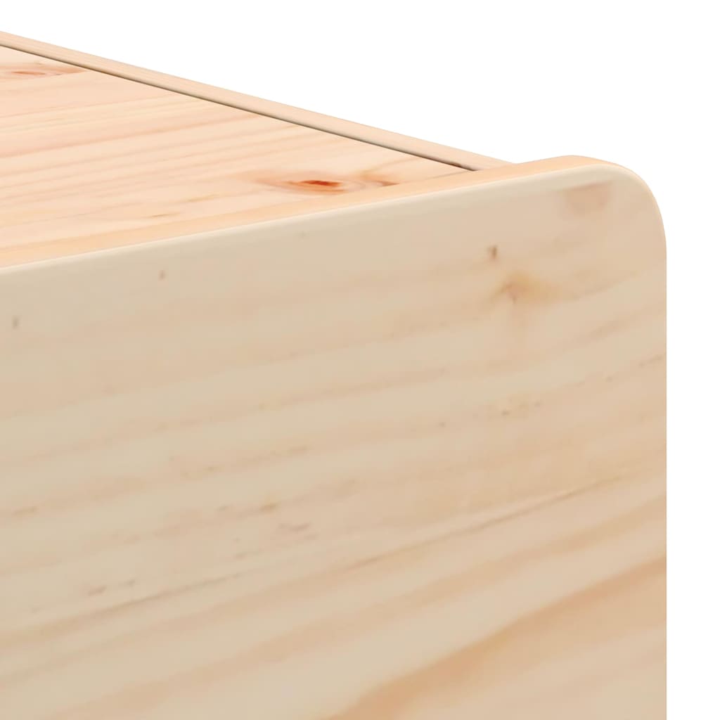 Sengebord 2 Pcs Brun 39 X 34 X 33 Cm Massivt Fyrretræ - Billede 10