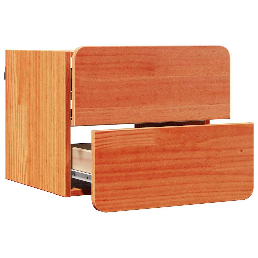 Sengebord Gyldenbrun 39 X 34 X 33 Cm Massivt Fyrretræ - Billede 5