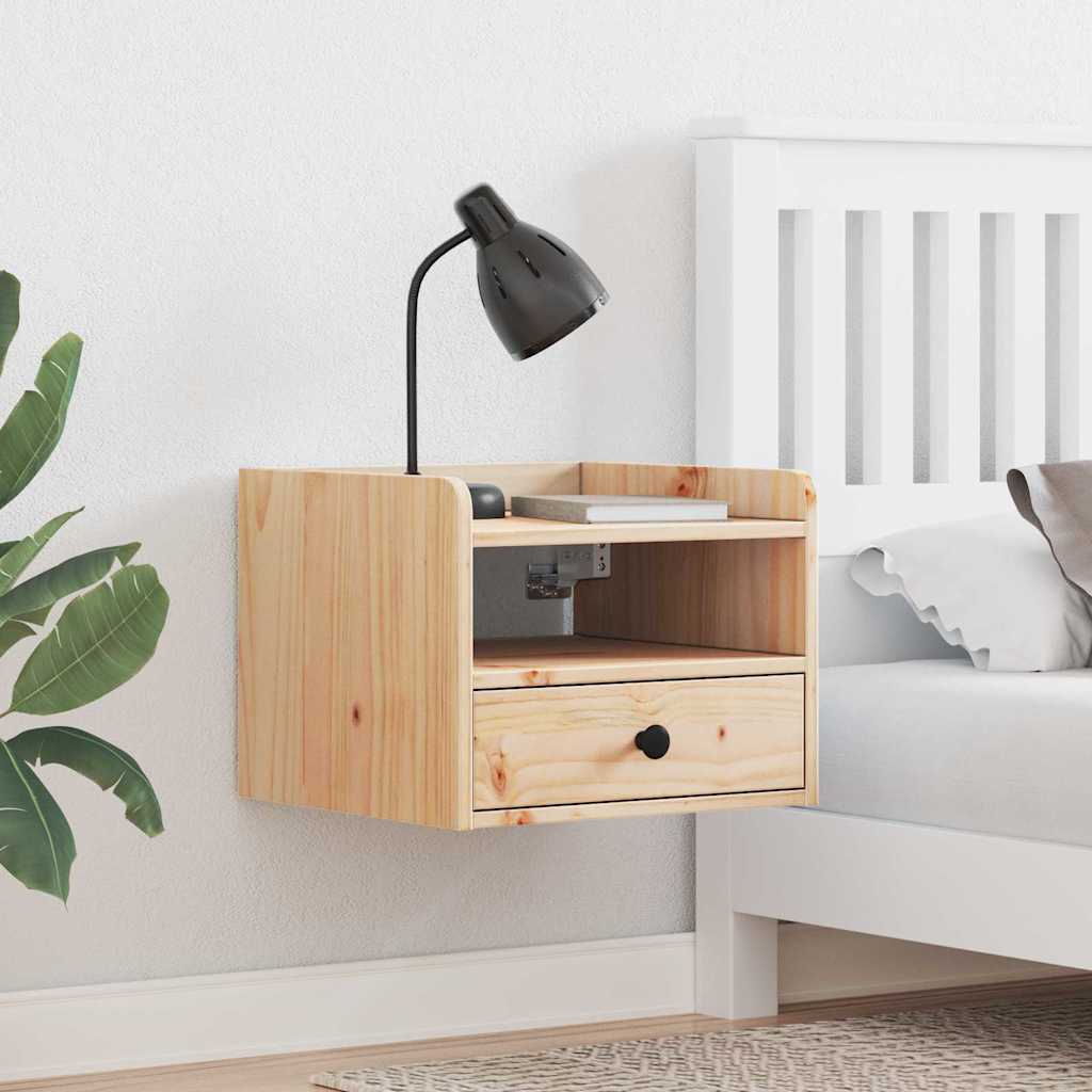 Sengebord 2 Pcs Brun 38 X 36 X 29.5 Cm Massivt Fyrretræ - Hovedbillede