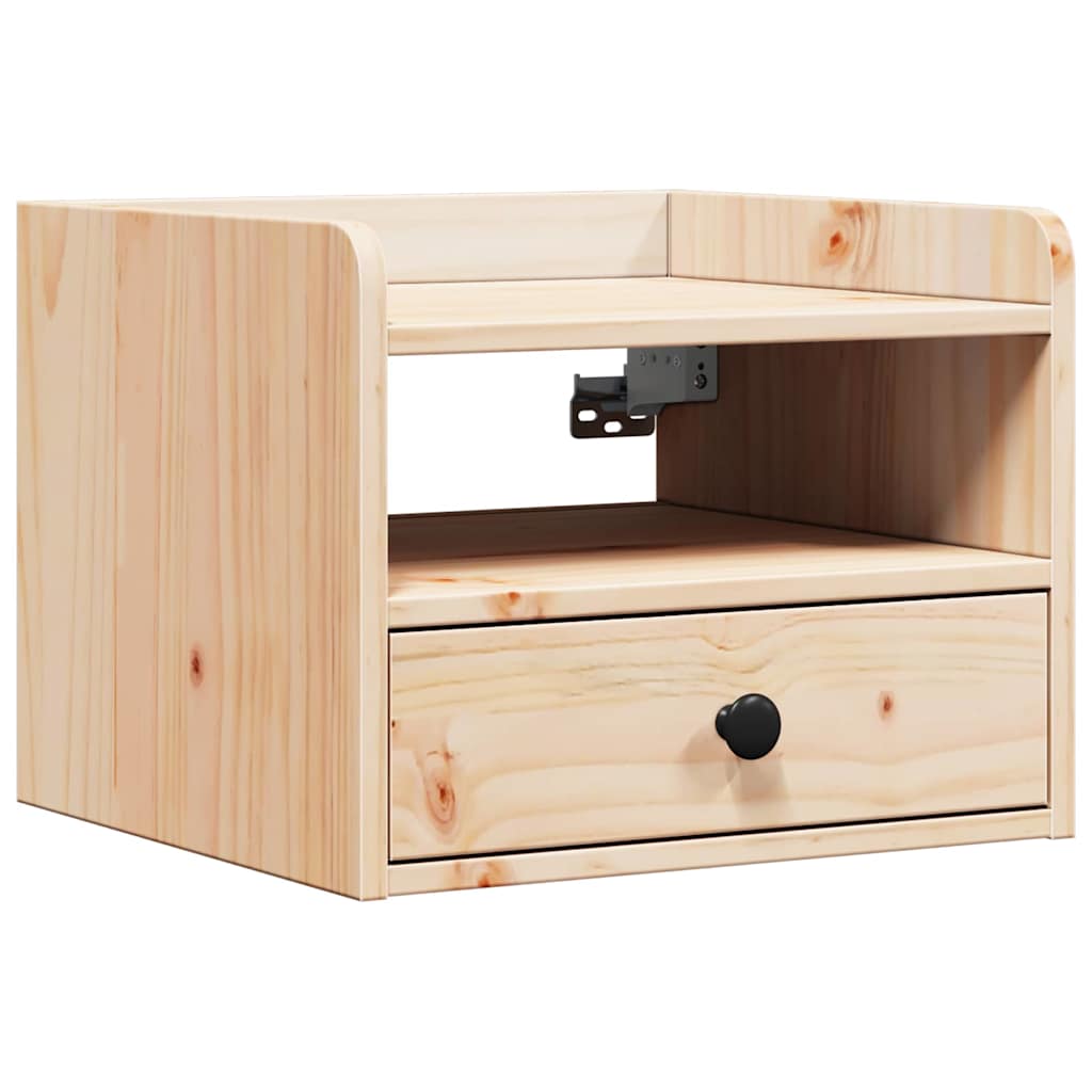 Sengebord 2 Pcs Brun 38 X 36 X 29.5 Cm Massivt Fyrretræ - Billede 5
