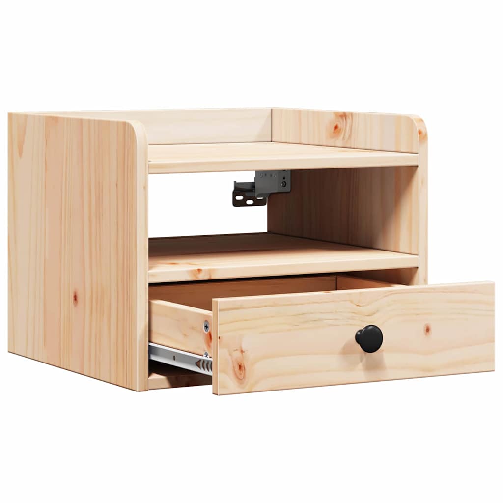 Sengebord 2 Pcs Brun 38 X 36 X 29.5 Cm Massivt Fyrretræ - Billede 6