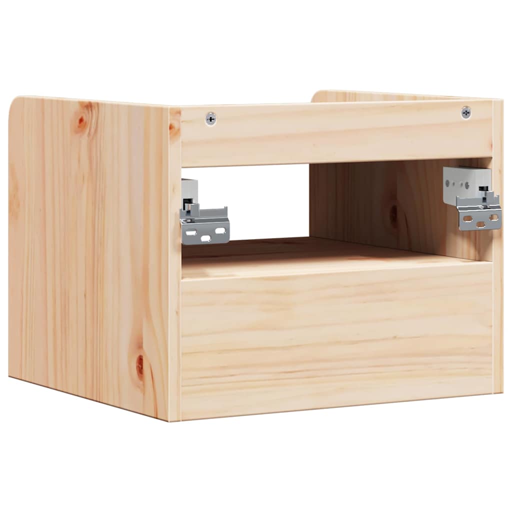 Sengebord 2 Pcs Brun 38 X 36 X 29.5 Cm Massivt Fyrretræ - Billede 9