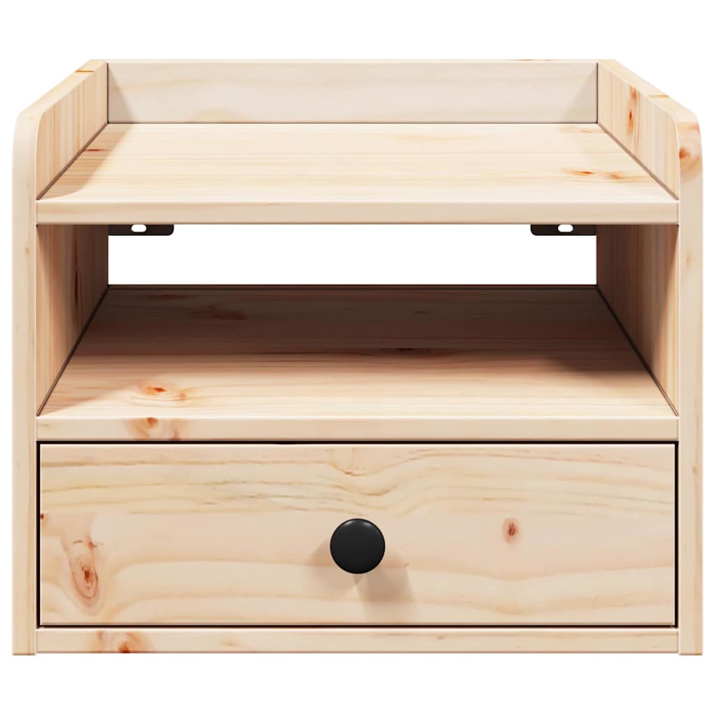 Sengebord 2 Pcs Brun 38 X 36 X 29.5 Cm Massivt Fyrretræ - Billede 7