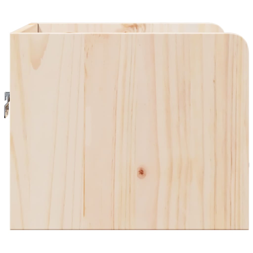 Sengebord 2 Pcs Brun 38 X 36 X 29.5 Cm Massivt Fyrretræ - Billede 8
