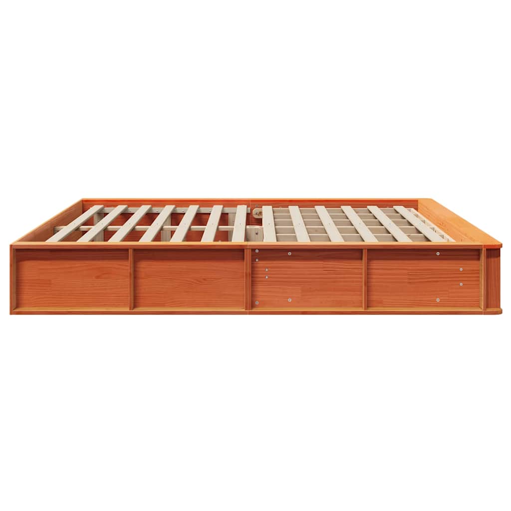 Sengestel Gyldenbrun 180 X 200 Cm Massiv Fyrretræ - Billede 6