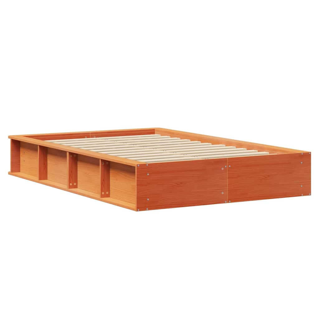 Sengestel Gyldenbrun 210 X 118 X 30 Cm Massiv Fyrretræ - Billede 7