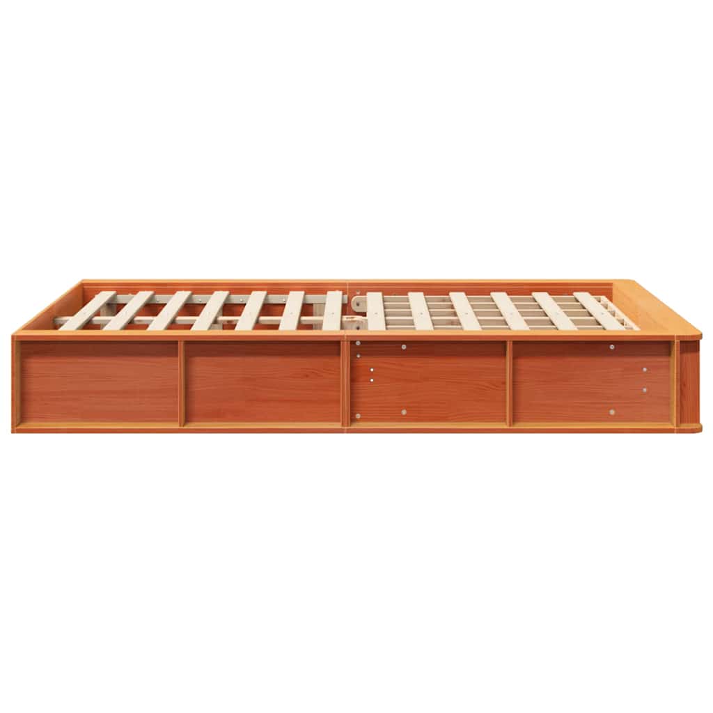 Sengestel Gyldenbrun 210 X 118 X 30 Cm Massiv Fyrretræ - Billede 6