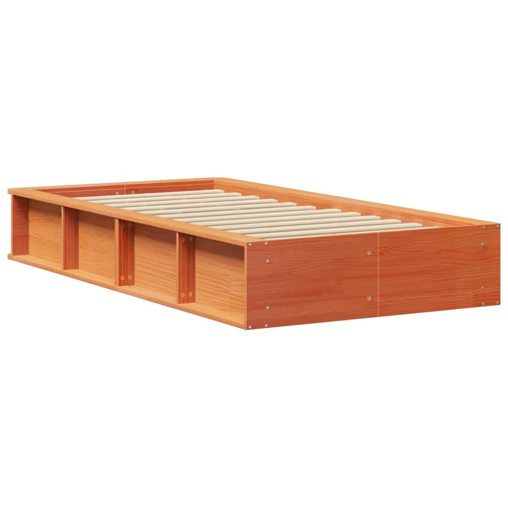 Sengestel Gyldenbrun 100 X 200 Cm Massiv Fyrretræ - Billede 7