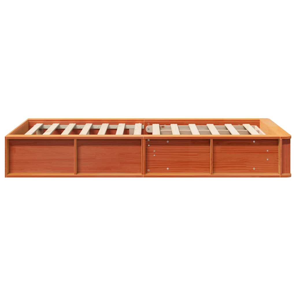 Sengestel Gyldenbrun 210 X 118 X 30 Cm Massiv Fyrretræ - Billede 6