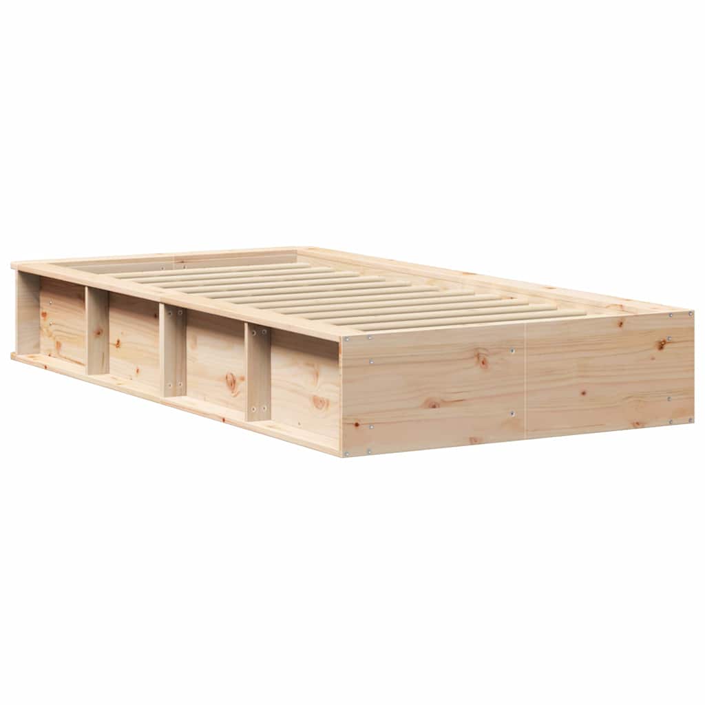 Sengestel Massiv Fyrretræ 210 X 118 X 30 Cm Massiv Fyrretræ - Billede 7