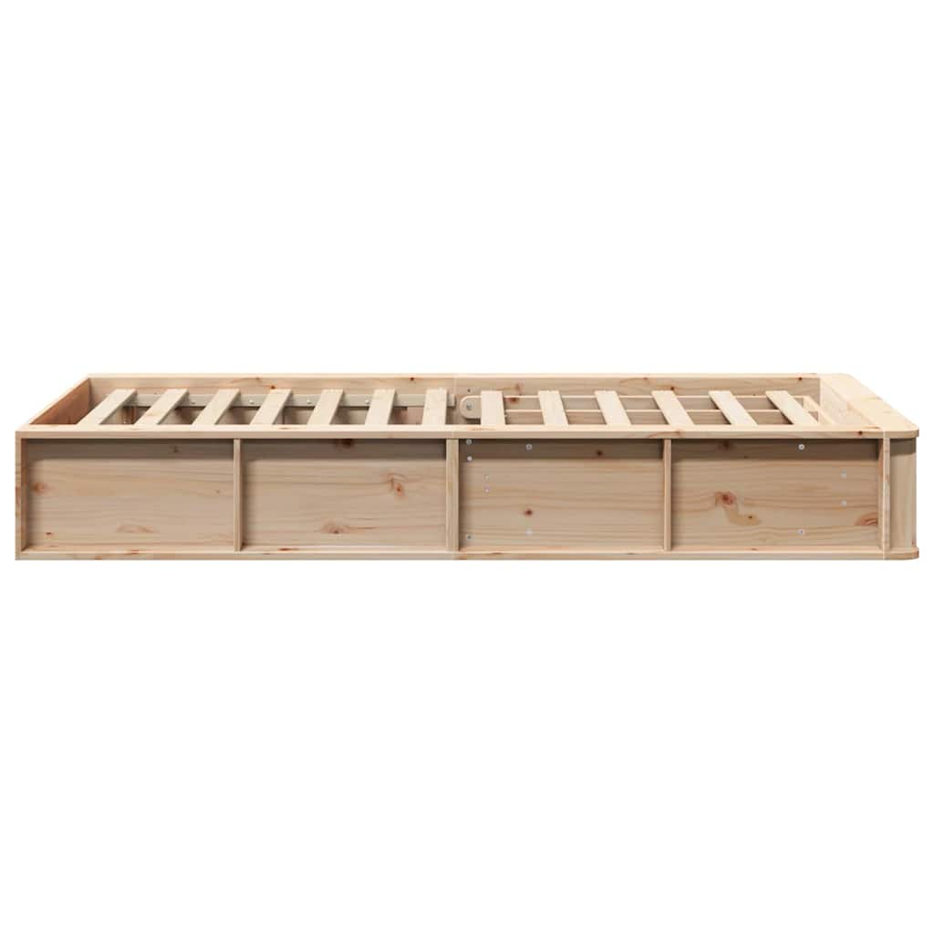 Sengestel Massiv Fyrretræ 210 X 118 X 30 Cm Massiv Fyrretræ - Billede 6