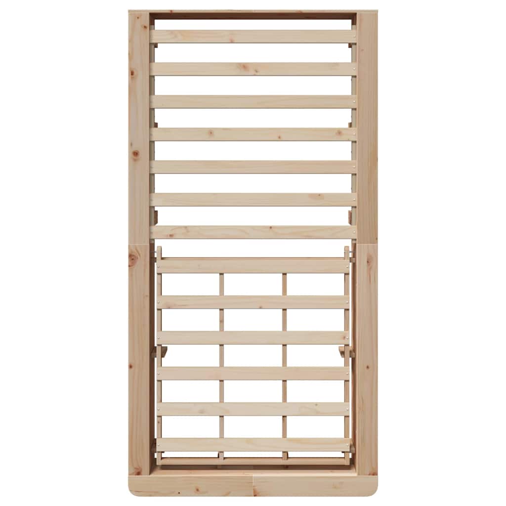 Sengestel Massiv Fyrretræ 210 X 118 X 30 Cm Massiv Fyrretræ - Billede 8