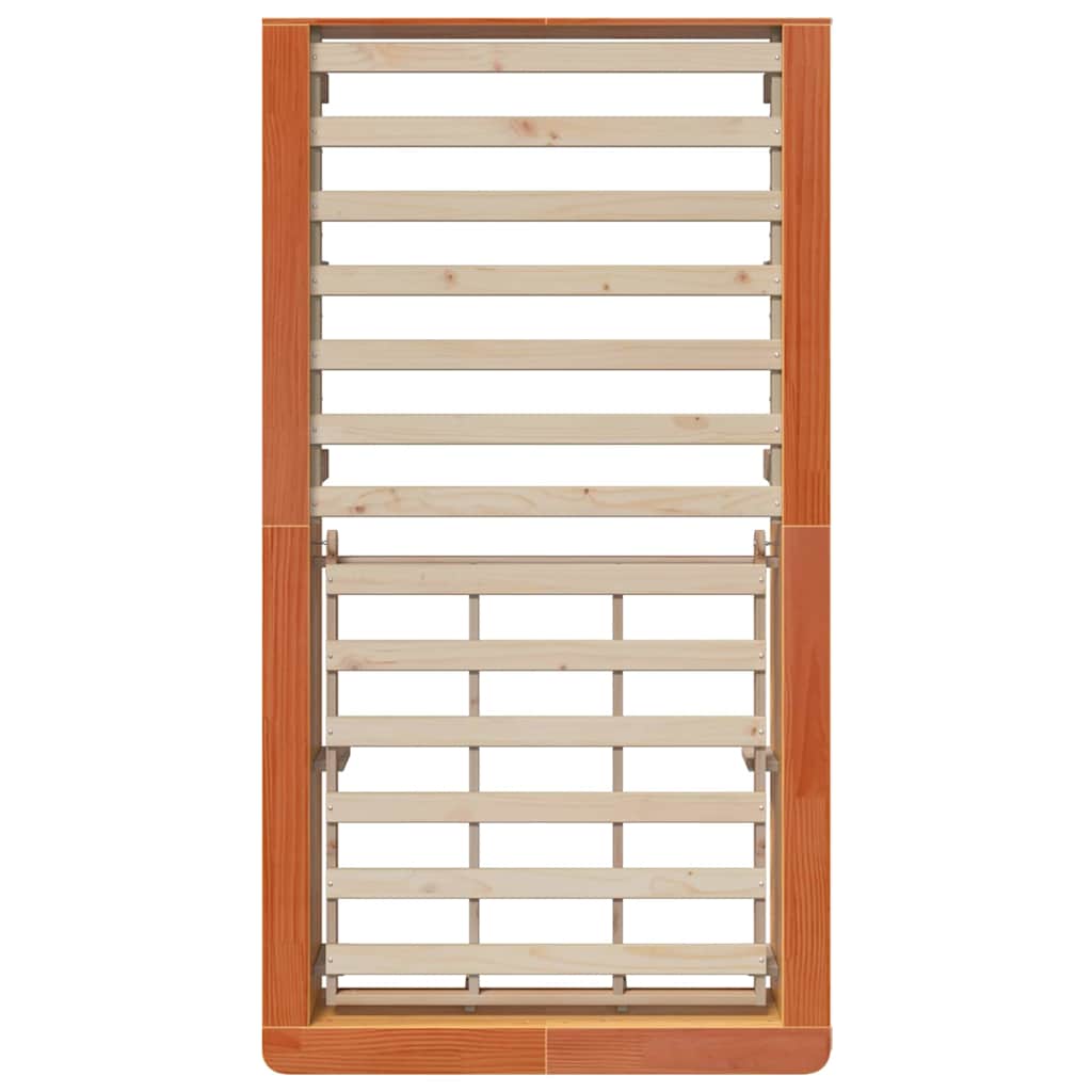 Sengestel Gyldenbrun 210 X 118 X 30 Cm Massiv Fyrretræ - Billede 8