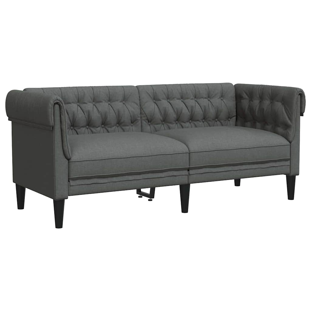 Sofa Sæt Mørkegrå Stof - Billede 4