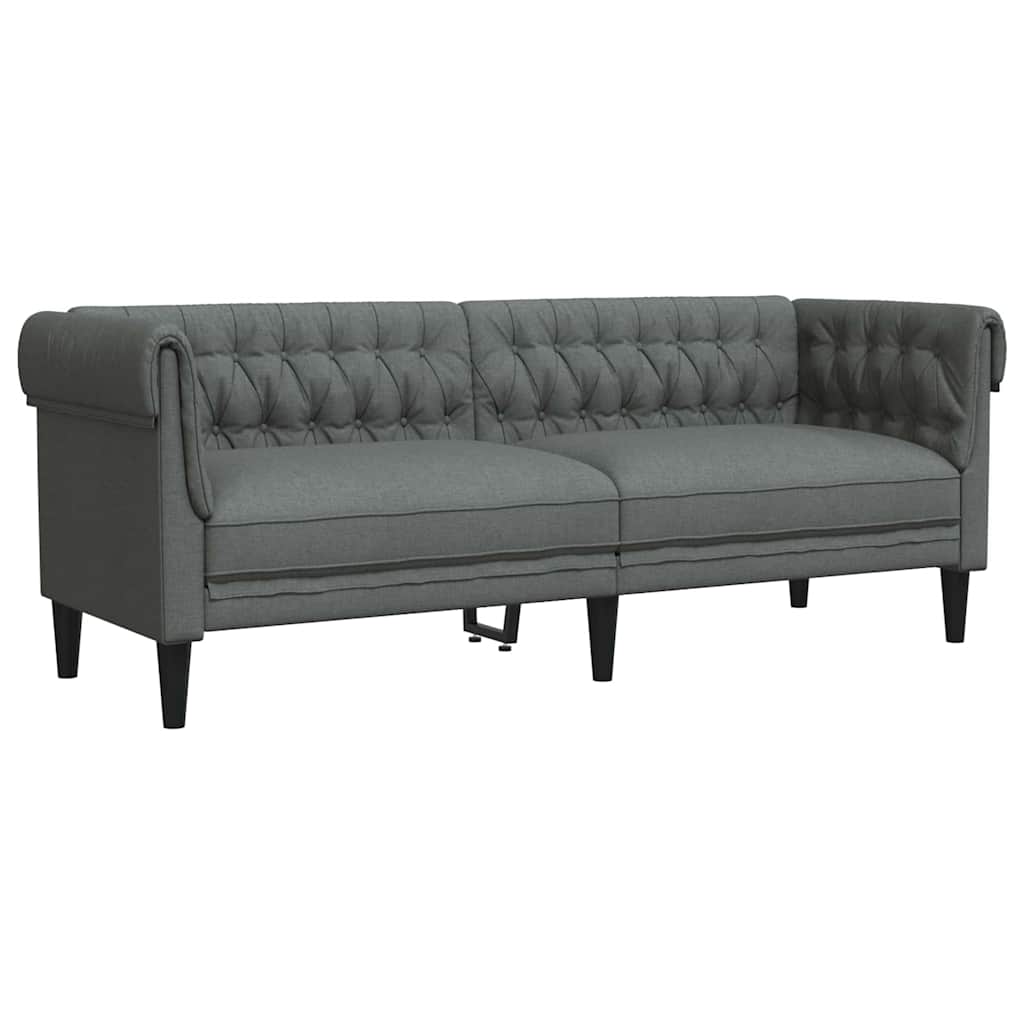 Sofa Sæt Mørkegrå Stof - Billede 5