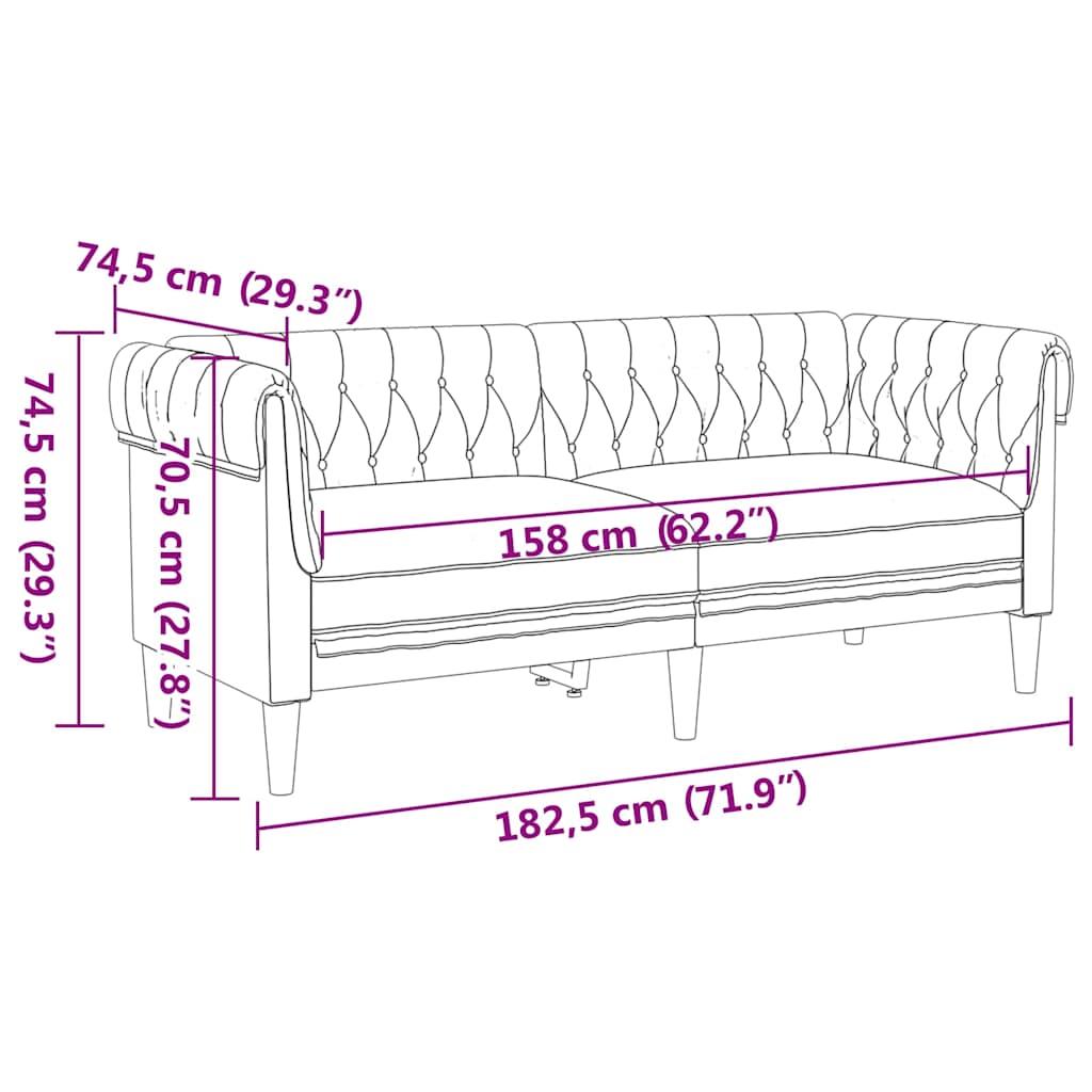 Sofa Sæt Mørkegrå Stof - Billede 8