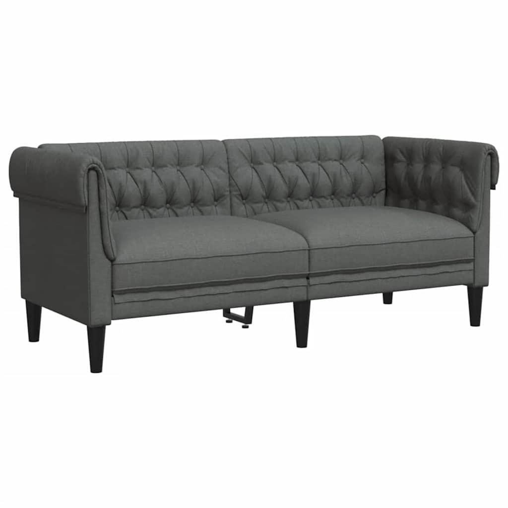 Sofa Sæt Mørkegrå Stof - Billede 5