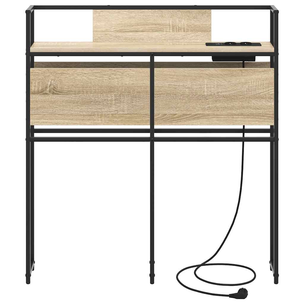 Opbevaringshovedgavl Sonoma-eg 90 Cm Konstrueret Træ - Billede 4