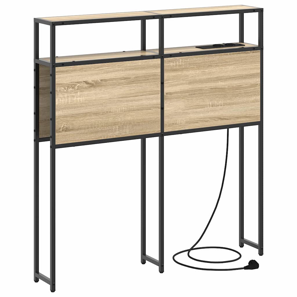 Opbevaringshovedgavl Sonoma-eg 80 Cm Konstrueret Træ - Billede 2
