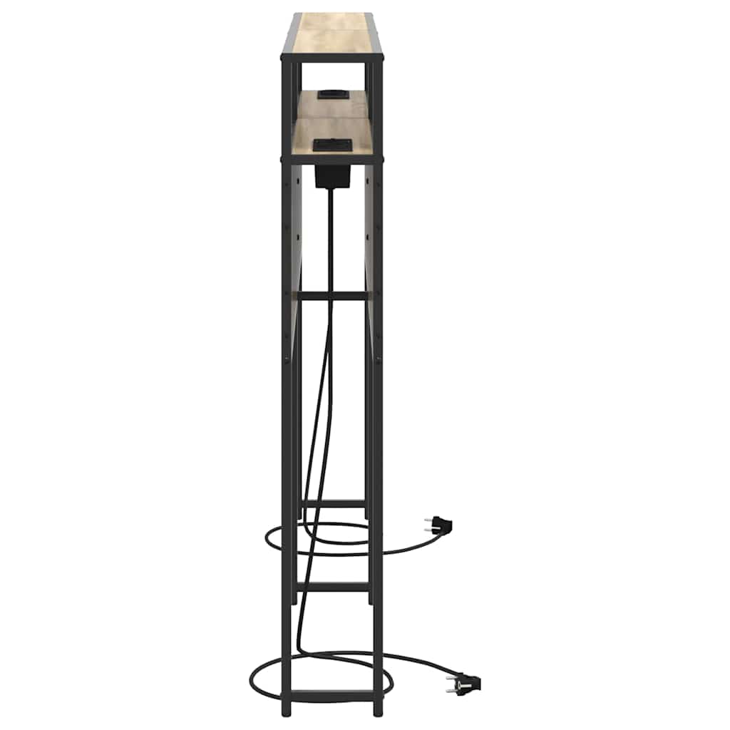 Opbevaringshovedgavl Sonoma-eg 140 Cm Konstrueret Træ - Billede 5