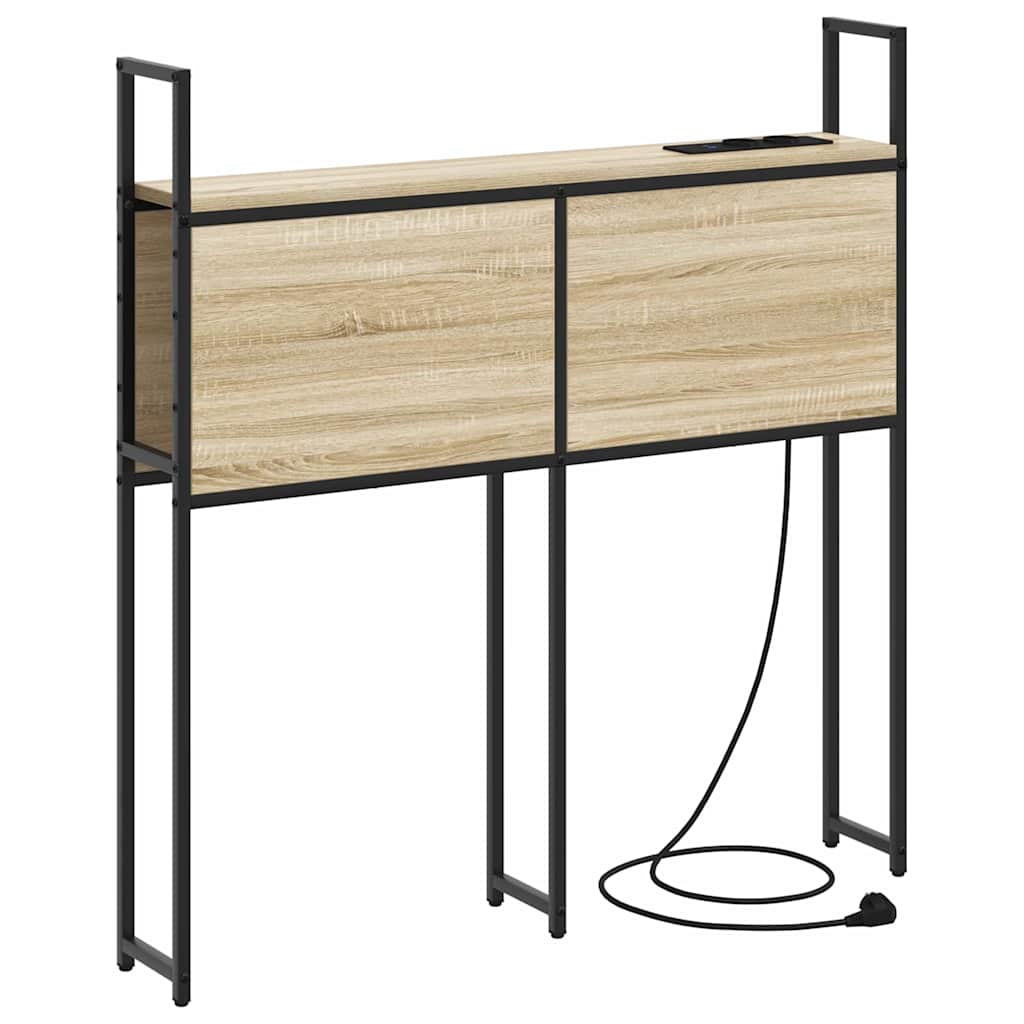 Opbevaringshovedgavl Sonoma-eg 90 Cm Konstrueret Træ - Billede 2