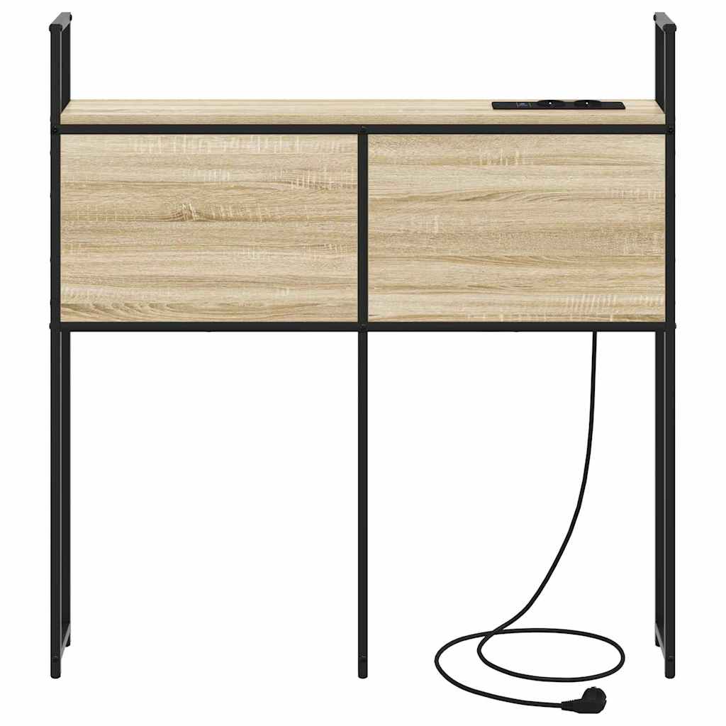 Opbevaringshovedgavl Sonoma-eg 90 Cm Konstrueret Træ - Billede 4
