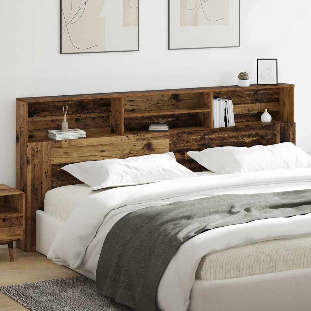 Hovedgærde Skab Gammelt Træ 220 X 19 X 101,5 Cm Konstrueret Træ - Billede 4