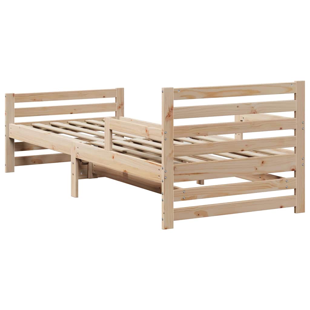 Udvidelig Sengestel Til Børn Other Brun 80 130 / 165 / 200 Cm - Billede 8