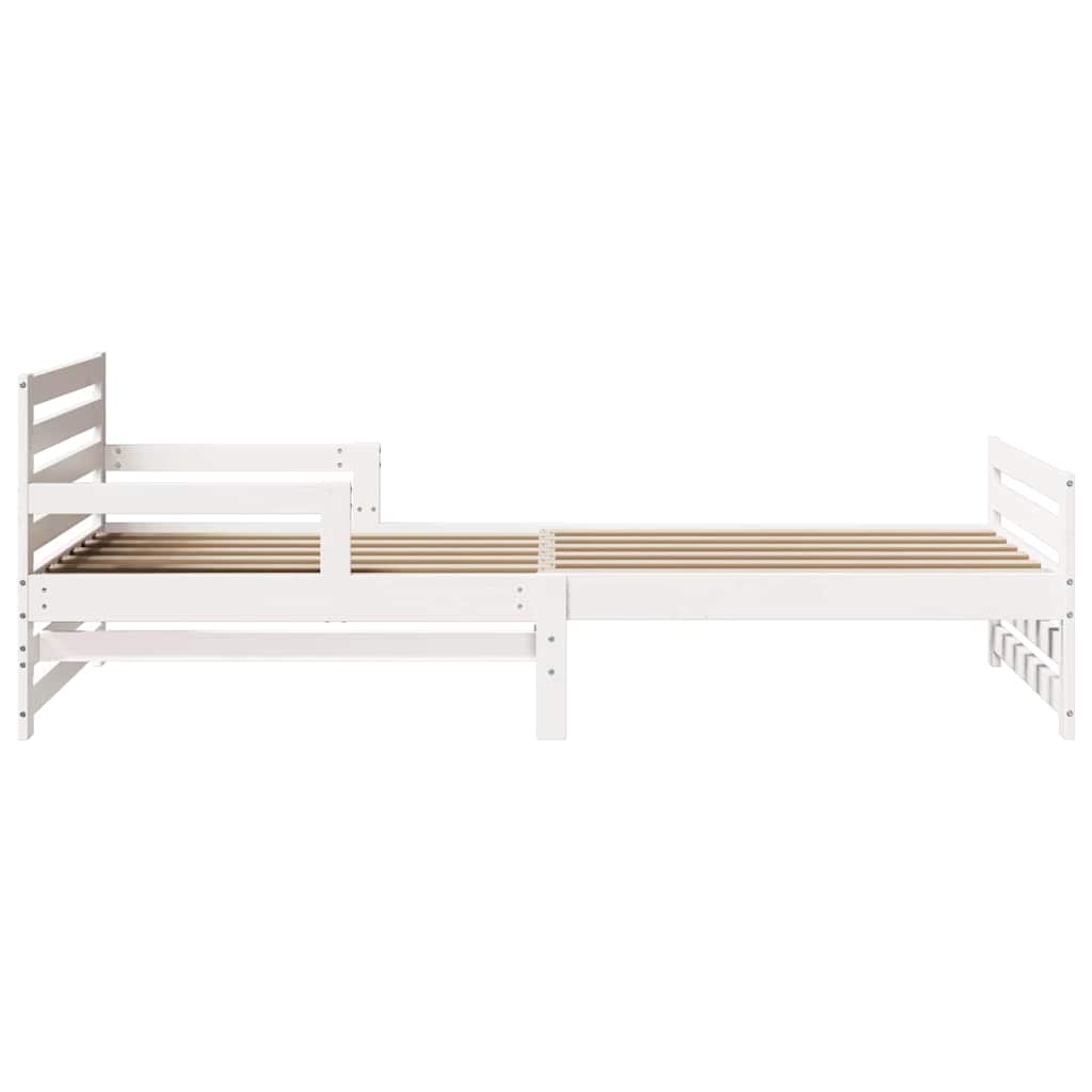 Udvidelig Sengestel Til Børn Other Hvid 80 130 / 165 / 200 Cm - Billede 7
