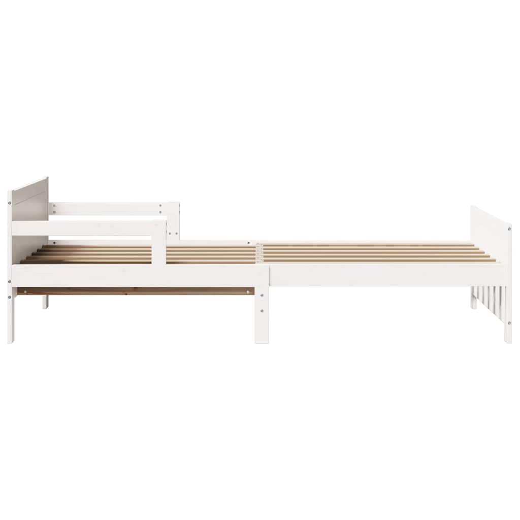 Udvidelig Sengestel Til Børn Other Hvid 80 130 / 165 / 200 Cm - Billede 7
