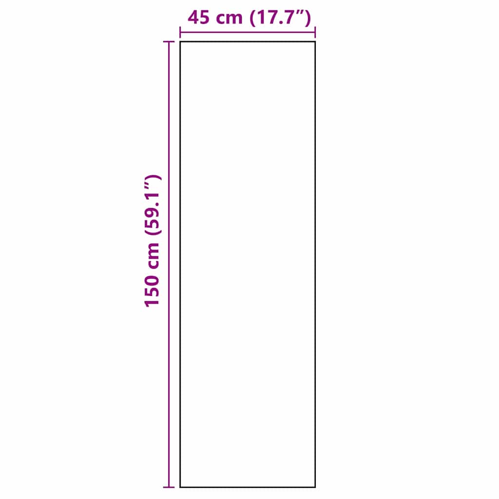 Køkken Måtte Blomstret Sort 150 X 45 Cm Fløjl - Billede 7