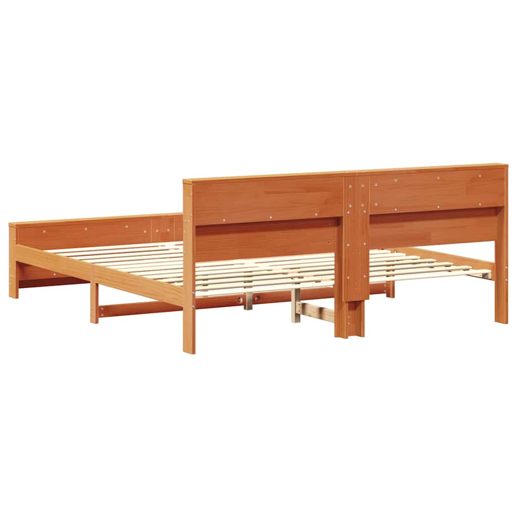 Sengestel Gyldenbrun 180 X 200 Cm Massivt Fyrretræ - Billede 7