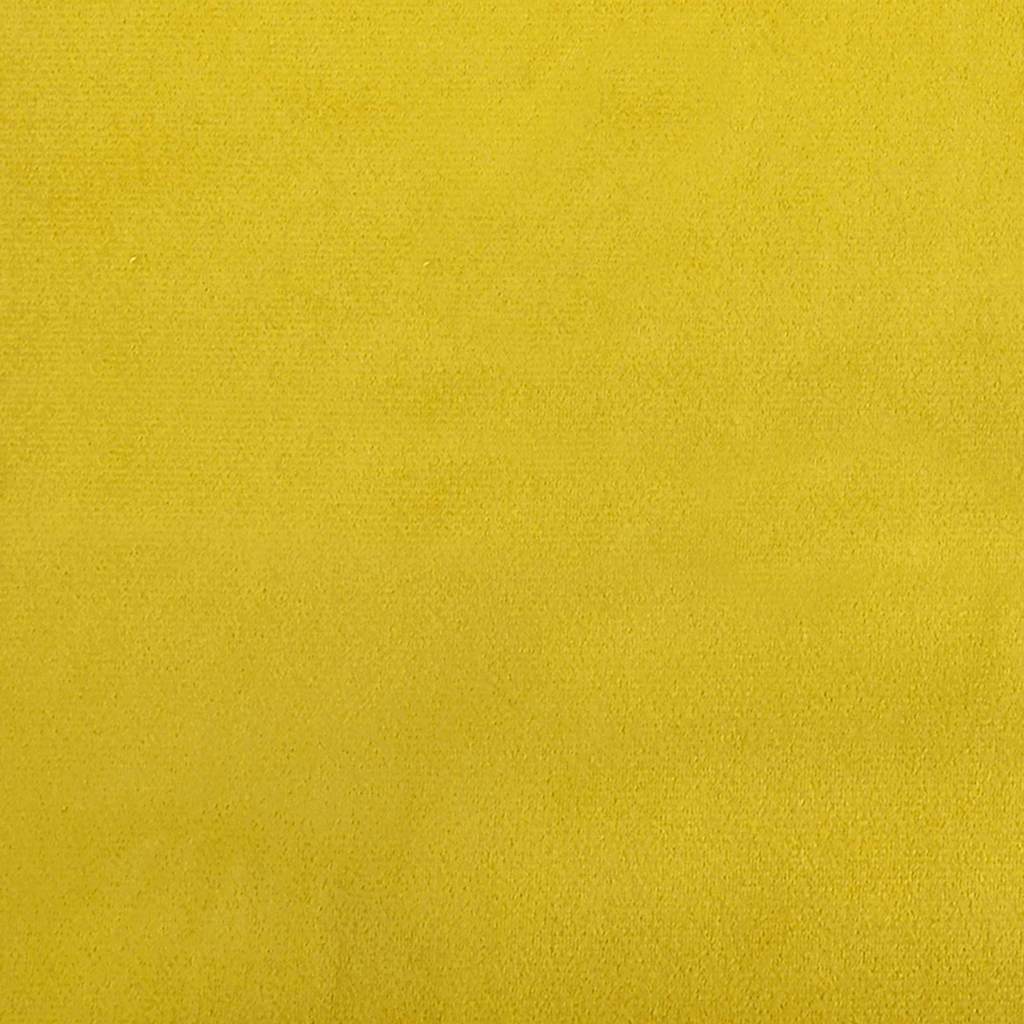 Hjørnesengramme Med Madras Gul 100 X 200 Cm Fløjl - Billede 13