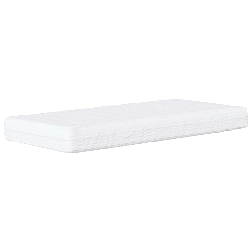 Hjørnesengramme Med Madras Vinrød 80 X 200 Cm Fløjl - Billede 7