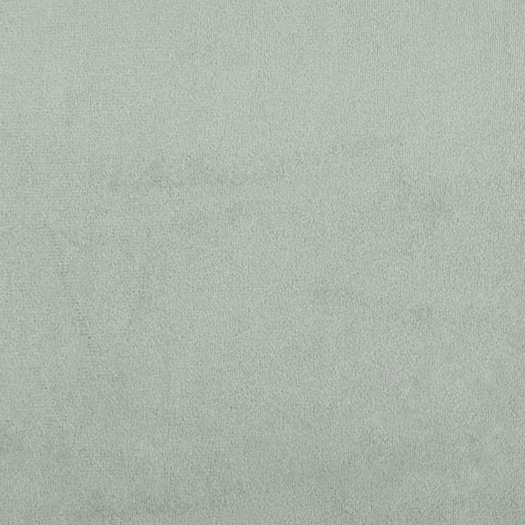 Hjørnesengramme Med Madras Lysegrå 90 X 190 Cm Fløjl - Billede 13