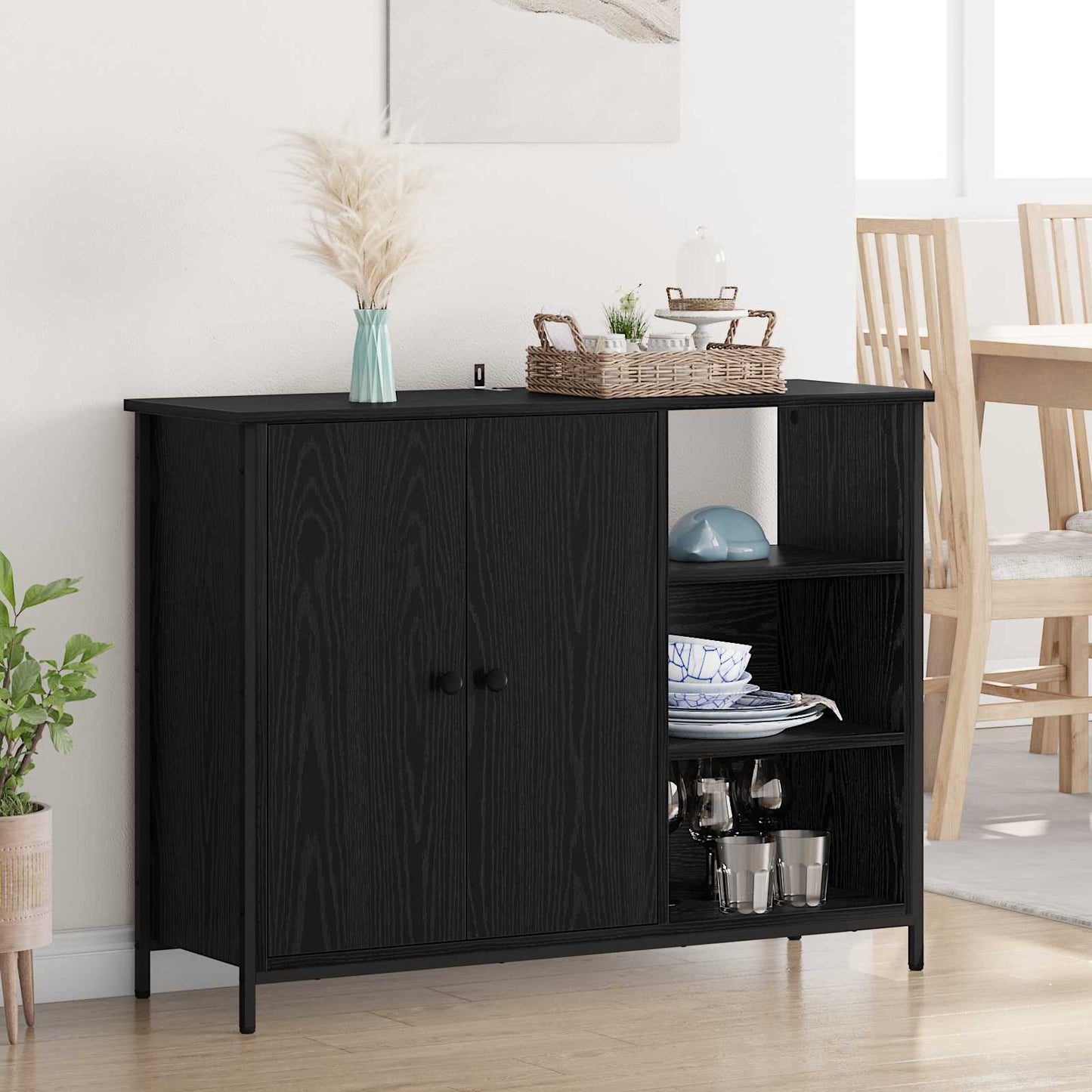Sideboard 100 X 33 X 75 Cm Konstrueret Træ - Variant 882827