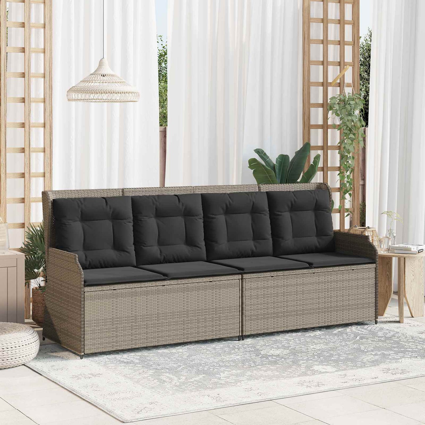 Havebænk Polyrattan - Variant 3394454