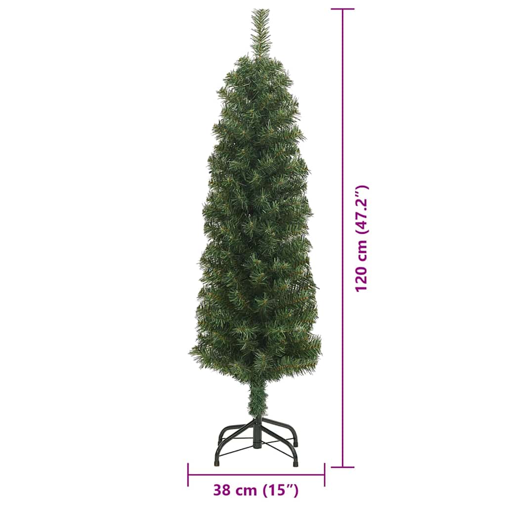 Kunstigt Juletræ Med Stativ 120 Cm Pvc Og Stål Og Plastik - Billede 14