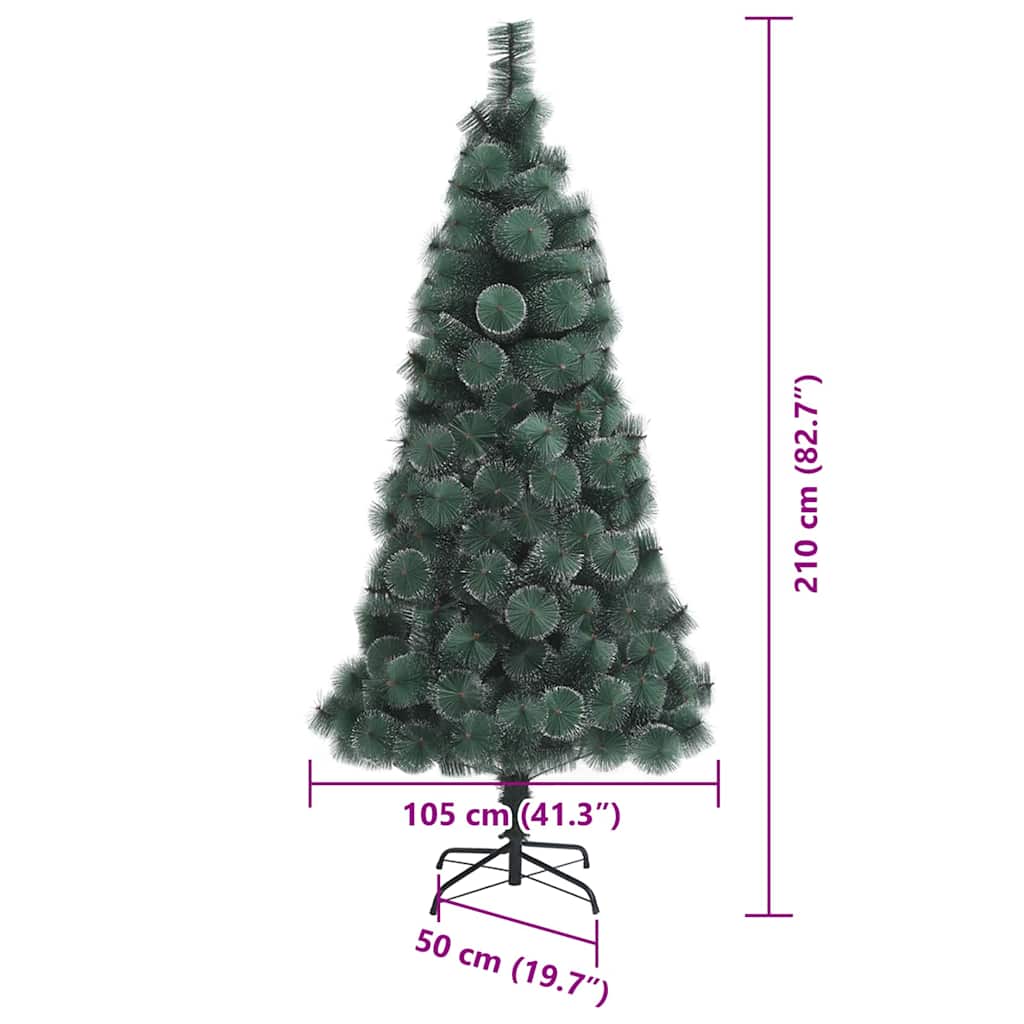 Kunstig Forbelyst Juletree Med Kuglesæt 210 Cm Pet - Billede 15