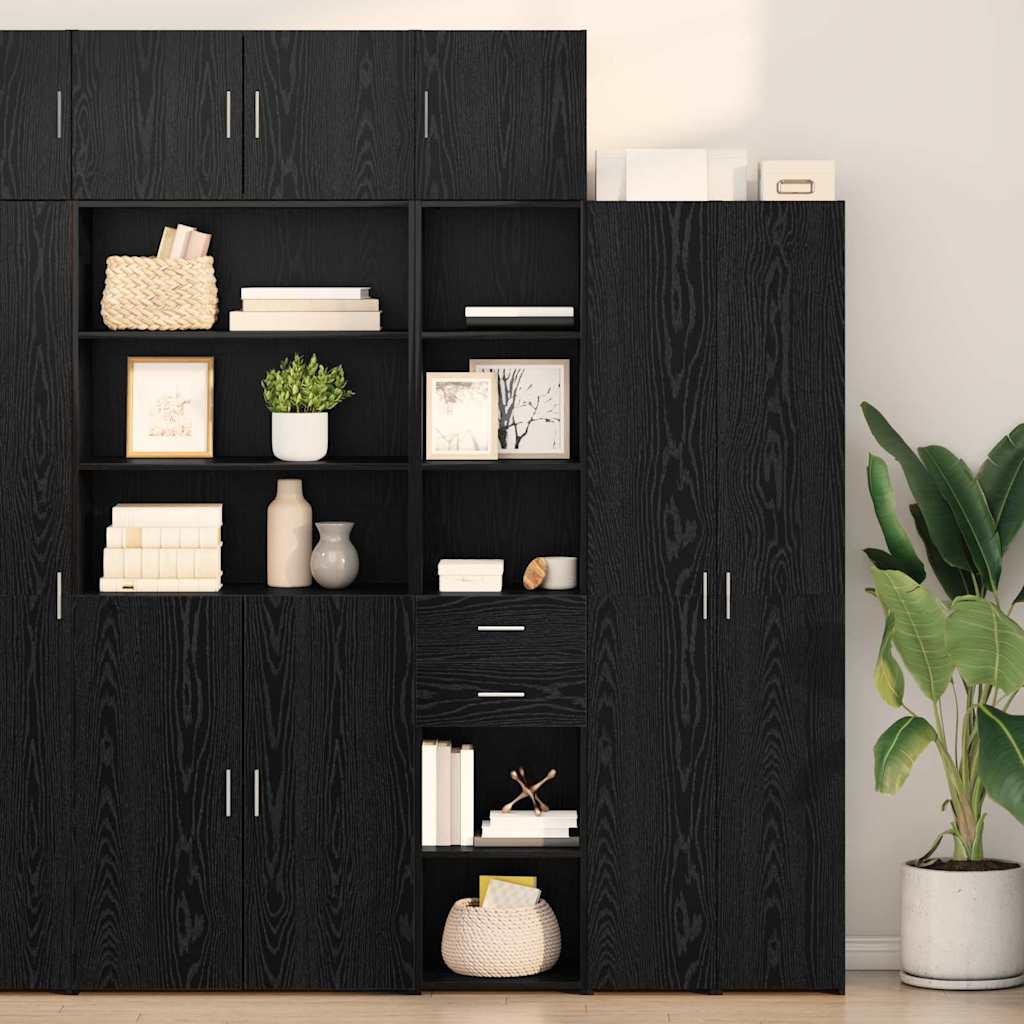 Highboard 40 X 42,5 X 185 Cm Konstrueret Træ