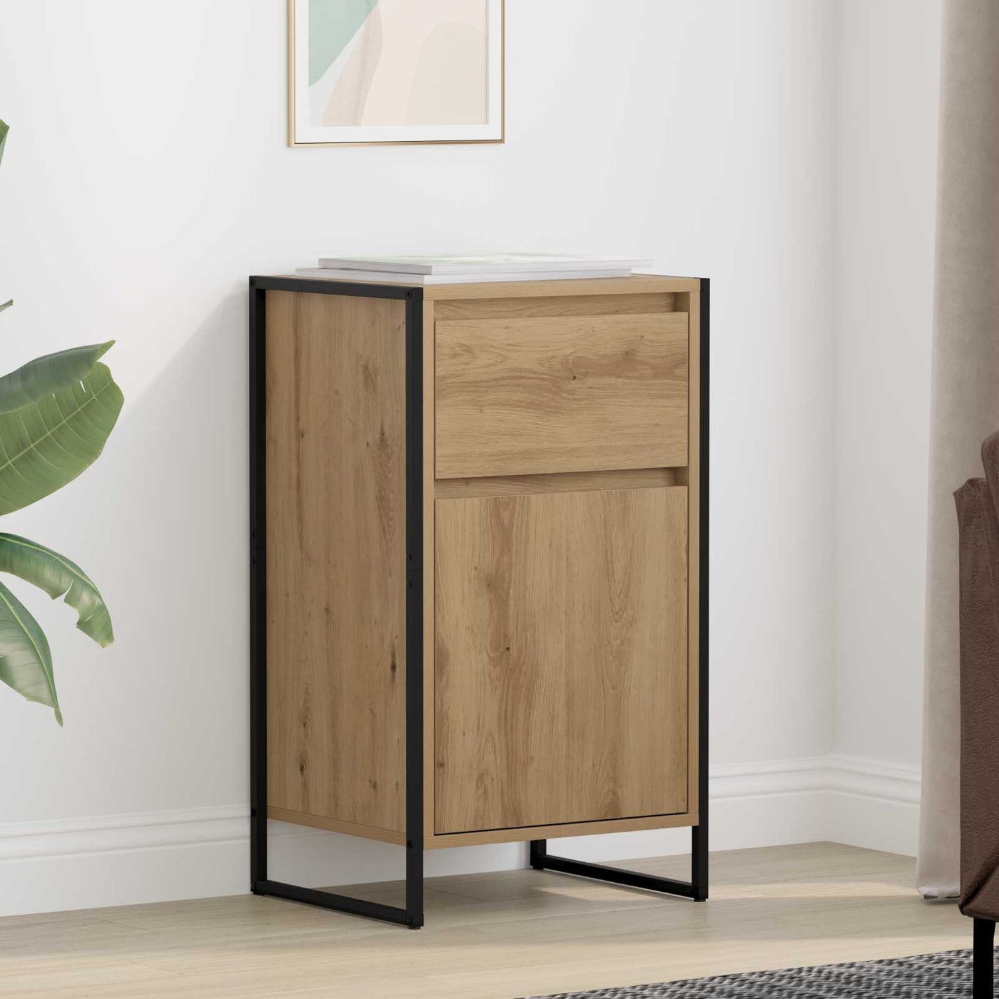 Sideboard Med Skuffe Konstrueret Træ - Variant 886587