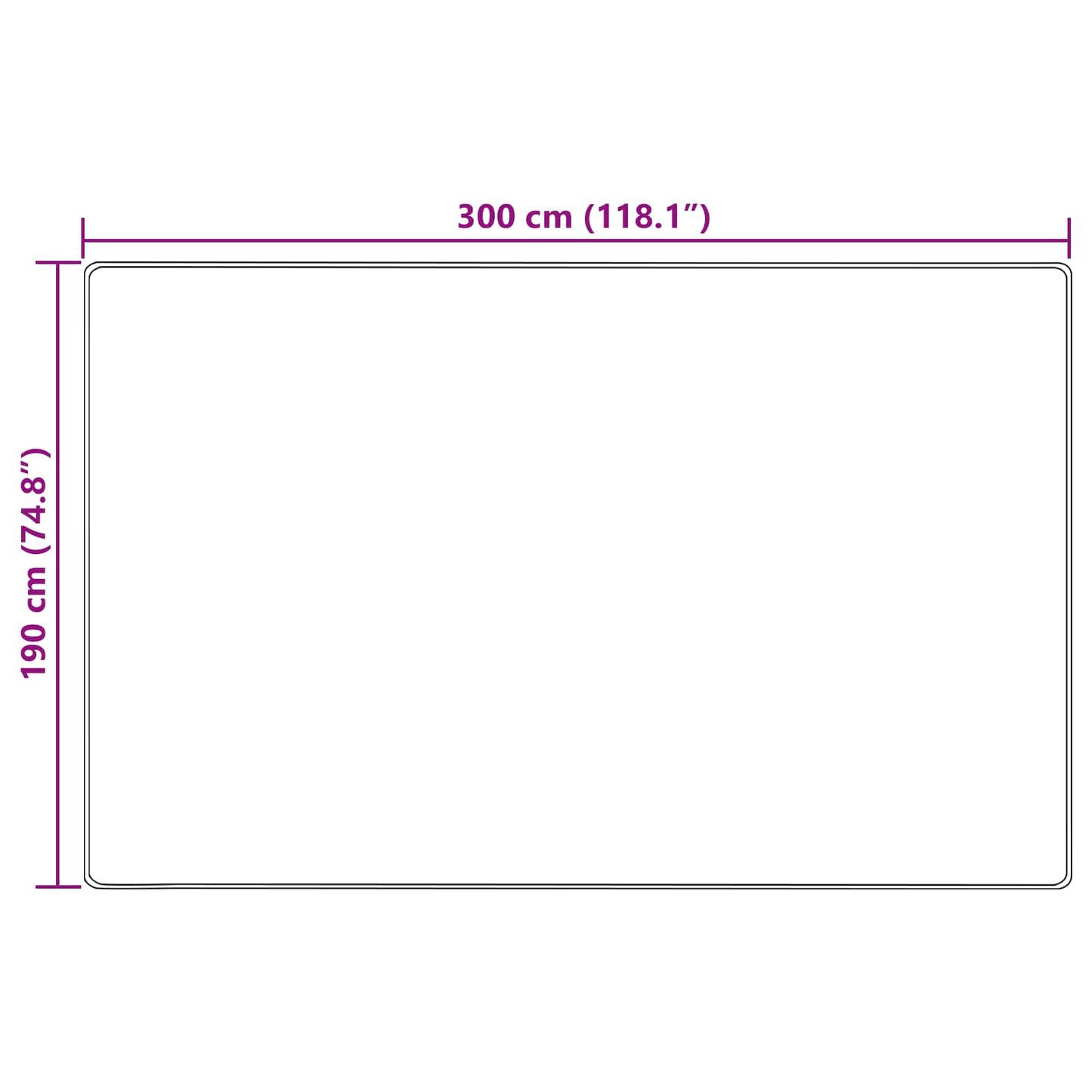 Tæppe Runner Marsa Creme 190 X 300 Cm Polyester Og Pvc - Billede 7