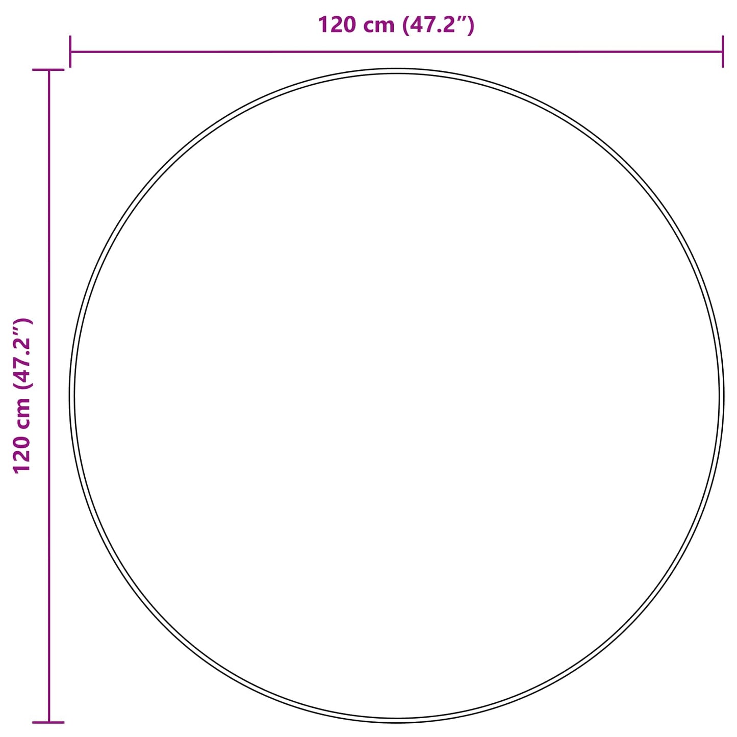 Tæppe Runner Marsa 120 X 120 Cm Polyester Og Pvc - Billede 6