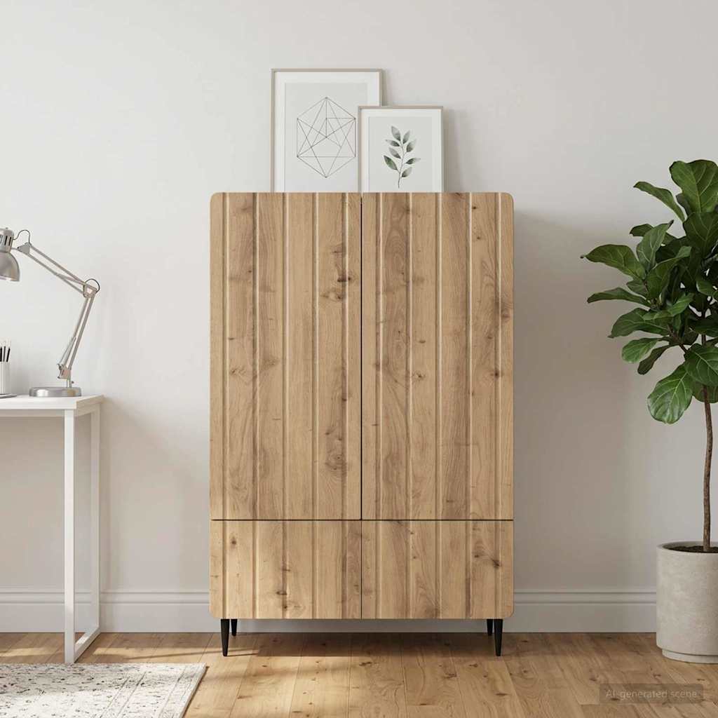Sideboard Med Skuffe 66 X 34,5 X 97 Cm Konstrueret Træ - Variant 894444